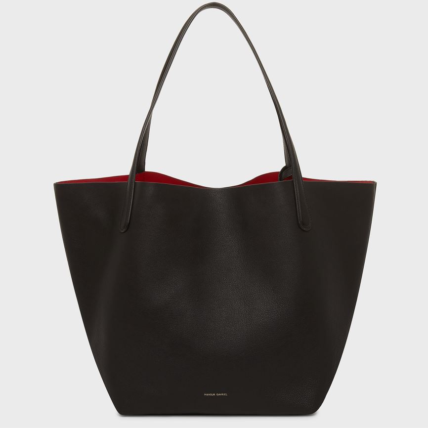 Women\'s Mansur Gavriel Everyday Soft Tote Bags Black | AU 5246VQ